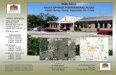 Eagle Spring Sale - Flyer - LoopNet...ZWINK ELEMENTARY FOR SALE EAGLE SPRINGS PROFESSIONAL PLAZA 18350 Timber Forest, Atascocita, TX 77346 This information contained herein was obtained