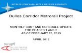 Dulles Corridor Metrorail Project · Dulles Rail. ATTACHMENT 2. Description Amount in million ($) DULLES CORRIDOR METRORAIL PROJECT - PHASE 1 $ 462.3 $ 453.5 Expended Contingency