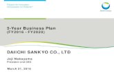 DAIICHI SANKYO CO., LTD · Growth of Japan Business Growth of Luitpold Business . Measures of Revenue Recovery . 20 . FY2017 (Target) Revenue . 940.0 Bn JPY . FY2015 (Forecast) Revenue