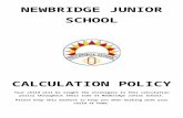 Newbridge Junior School · Be Your Best · Web viewmethod when dividing by a 2-digit number (Year 6): r12 Use jottings to support chunking. Calculation Progression for Column Addition:
