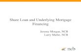 Share Loan and Underlying Mortgage Financing 1).pdfآ  â€¢ Underlying First Mortgage - to the Co-op Corporation