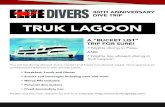 TRUK LAGOON - Elite Divers · Truk Lagoon . Commonly Visited Wreck and Reef Sites Site: Length: Depth Range: Lush coral growth. Zero airplane fuselages and wing sections 439’ 0’-120’
