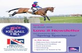 Issue 02 30 March 2015 Love it Newsletter · Issue 02 30 March 2015 Love it Newsletter ... Or contact Ms L Ennett on 07828 126145. Airowear announced title sponsorship of BE80(T)
