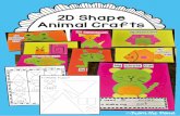 2D Shape Animal Crafts · Using this file Teaching Tips: 2D Shape Animal Crafts You are able to print and photocopy these pages for your non-commercial classroom and home use. We