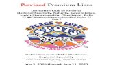 Revised Premium Lists - Dalmatian Club of America · hapter 11, Section 6 of the Dog Show Rules RALLY IS LIMITED TO 160 ENTRIES RALLY ENTRIES LOSE WEDNESDAY NOON (DT), JUNE 17, 2020
