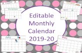 Editable Monthly Calendar 2019-20mrsosten2ngrade.weebly.com/uploads/2/2/1/7/... · Lesly Rolfy Ben Vivienne Brinlee Carly Alex Kevin 1:30 Dismissal Cooper Aaron Leyton Litzy Keeley
