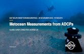 Metocean Measurements from ADCPs...2018/11/29  · Metocean Measurements from ADCPs SUT SOUTH WEST EVENING MEETING –29 NOVEMBER 2018 - PLYMOUTH nortekgroup.com CLAIRE CARDY, DIRECTOR,