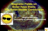 Magnetic Fields on Solar-Type Stars: The Solar-Stellar ... cool19/splinters/stellar-var/slides/Speaker06_Marsde¢ 