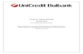 ANNUAL DISCLOSURE YEAR 2013 - UniCredit Bulbank...UniCredit Bulbank AD possessed a full-scope banking licence for performing commercial banking activities. It is domiciled in the Republic
