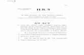 TH ST CONGRESS SESSION H.R. 9 · 2 HR 9 RFS 1 DIVISION A 2 SEC. 101. SHORT TITLE. 3 This division may be cited as the ‘‘Paperwork Reduc-4 tion Act of 1995’’. 5 SEC. 102. COORDINATION