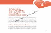 CARING: THE HEART OF CARING 2019 SCHOOL Corwin …€¦ · and uncared for. Students see caring as a crucial dimension of their relationships with teach-ers, in their perceptions