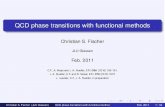 QCD phase transitions with functional methods...Christian S. Fischer (JLU Giessen) QCD phase transitions with functional methods Feb. 2011 5 / 34. Why we need Functional Methods like