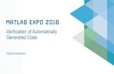 Verification of Automatically Generated Code · 19 What have I learned … Start verification early, using the power of MATLAB and Simulink Reuse your simulation tests to verify the