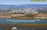 THE FUTURE OF OUR FOOD SYSTEM Project-Future of our Food... · implement our preferred food system future and have enough time to realize ambitious, meaningful goals. Food System