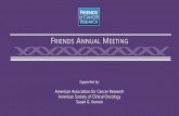 American Association for Cancer Research American Society ... Meeting...mets, leptomeningeal mets, elderly) • Patient-reported toxicity/efficacy/function • Prognosis in rare genomic
