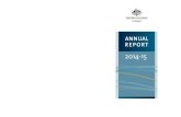 ComSuper Annual Report to Parliament 2014-15 · > Annual Report of the Superannuation Fund Management Board, from 1922–23 to 1928–29 > Annual Report of the Superannuation Board,