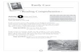 Emily Carr - Grassroots Books · Reading Comprehension l Emily Carr. 2 emily carr Activity Main Idea and Details Check the details that support each main idea. The first one is an