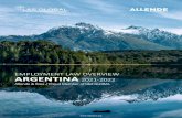 employment law overview argentina 2021-2022 · 2020. 10. 13. · employment law overview 2021-2022 / argentina i. general overview 2. Key Points • Argentina’slabour laws are pro-employee