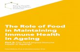 The Role of Food in Maintaining Immune Health in Ageing · Vitamin D levels decline with age 25 and vitamin D deficiency is very common in elderly populations worldwide 59. The role