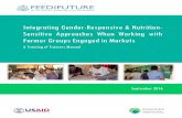 Integrating Gender-Responsive & Nutrition- Sensitive ...ingenaes.illinois.edu/wp...G...Markets-2016_11_18.pdf · organizations in 12 countries across Asia, Africa, and Latin America