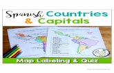 Spanish Countries & Capitals€¦ · 1 2 3 4 5 6 7 8 9 10 11 12 19 20 18 13 14 15 16 17 Label the 21 Spanish-speaking countries in Spanish. Map Labeling: Spanish-Speaking Countries