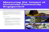 Measuring the Impact of University-Community Engagement papers/Paper_5web.pdf · measuring the impact of university-community engagement. • There is a need to distinguish between