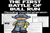 THE FIRST BATTLE OF BULL RUN - Basic Information · THE FIRST BATTLE OF BULL RUN The First Battle of Bull Run on July 21, 1861 was the first major battle of the Civil War. The battle