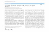 New Critical illness, disability, and the road home · 2017. 12. 5. · Intensive Care Med (2017) 43:1881–1883 DOI 10.1007/s00134-017-4942-6 EDITORIAL Critical illness, disability,
