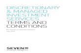 DISCRETIONARY & MANAGED INVESTMENT SERVICES TERMS … · 7IM Discretionary Investment Service Portfolio in accordance with the agreed investment mandate, including your 7IM investment