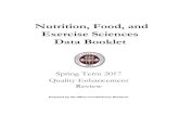 Nutrition, Food, and Exercise Sciences Data Booklet · 2019. 9. 9. · Department of Nutrition, Food, and Exercise Sciences SPRING TERM 2017 Most recent available statistics Report