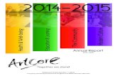 front page design 2 - Artcore · Annual Report 2014-2015 2014-2015 Together we stand Registered Charity Number: 1148022 Company Limited by Guarantee in England and Wales Number: 8021875.