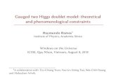 New Gauged two Higgs doublet model: theoretical and …vietnam.in2p3.fr/2018/windows/transparencies/03... · 2018. 8. 9. · Gauged two Higgs doublet model: theoretical and phenomenological