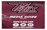 Peterborough Petes 2019-20 Regular Season Media Guide · 05/03/2020  · Roster Peterborough Petes 2019-20 Regular Season Media Guide Name Pos/Shot Ht Wt DOB OHL Draft 2018-19 Team