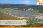 PHOTON ENERGY SYSTEMS LIMITED - Solar solutions ...Photon Energy Systems Limited since 1995 is India's leading solar company, providing a wide range of Solar Solutions –Solar PV
