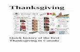 Thanksgiving - Church On The GO · The first European Thanksgiving celebration in North America took place in Newfoundland when . English explorer Martin Frobisher landed there in