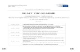 DRAFT PROGRAMME - Europa€¦ · DRAFT PROGRAMME Interparliamentary Conference on “Sound management of EU funds: the EP budgetary control powers” 11 July 2018 (14.30-16.30) Brussels