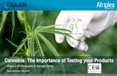Cannabis: The Importance of Testing your Products · cannabis medicinal, veterinary and complementary drug development utilising clinical research and data analytical trials as well