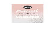 Pinterest Group Boards - traffic and GROW your Business, hence your Profit and Returns! I cannot stress