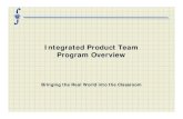 Integrated Product Team Program Overview · Bringing the Real World into the Classroom. Aerospace & Defense Workforce Issues • Aging workforce – Average age is 45.8 years –