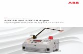 ABB MEASUREMENT & ANALYTICS A SCAN and A lSCAN Argon ...€¦ · A SCAN 3HYDROGEN ANALYSIS IN LIQUID ALUMINUM — Features Operation principle Closed-Loop Recirculation (CLR) is a