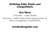 Defining Cider Styles and Competitions€¦ · Denmark – 15% Sweden – 15% ... Specialty Cider/Perry Unlimited Cider/Perry . Great Lakes International Cider and Perry Competition