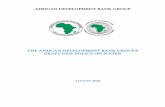 THE AFRICAN DEVELOPMENT BANK GROUP’S DRAFT NEW … · 1 Section 1: Water Security for Africa’s Growth and Development 1.1 Vision The Bank Group’s vision is for a water secure
