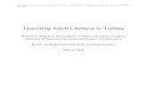 Teaching Adult Literacy in Turkey€¦  · Web viewMost importantly we confine our analysis to the first grade courses in literacy whereas we mention the second grade courses only
