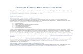 Traverse County ADA Transition Plan€¦ · State and local government services 3. Public accommodations 4. Telecommunications 5. Miscellaneous Provisions Title II of ADA pertains