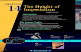 The Height of Imperialism€¦ · Imperialism 1800–1914 Key Events As you read this chapter, look for the key events in the history of imperialism. • Competition among European