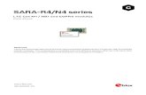 SARA-R4/N4 series - mouser.de · Technical data sheet describing the size-optimized SARA-R4/N4 series LTE Cat M1 / NB1 and EGPRS cellular modules. The modules are a complete and cost