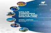 VALUE THROUGH FOCUS AND DISCIPLINE - Sasol · Sasol Limited group consolidated nancial statements Notes to the nancial statements Sasol Limited Company Sasol Annual Financial Statements
