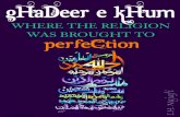 IslamicBlessings.com ::. Islamic Books, Islamic Movies ...islamicblessings.com/upload/Ghadeer e Khum-The Perfection Of Reli… · Title: GHADEER-E-KHUM WHERE THE RELIGION WAS BROUGHT