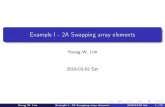 Example I - 2A Swapping array elements€¦ · 02.03.2019  · Example I - 2A Swapping array elements YoungW.Lim 2019-03-02Sat YoungW.Lim ExampleI-2ASwappingarrayelements 2019-03-02Sat
