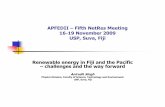 APFEDII –Fifth NetResMeeting 16-19 November 2009 USP, Suva ...repository.usp.ac.fj/5567/1/(Microsoft_PowerPoint_-_APFEDII_-_Fifth... · An FDoE/ANZ/World Bank project launched 18